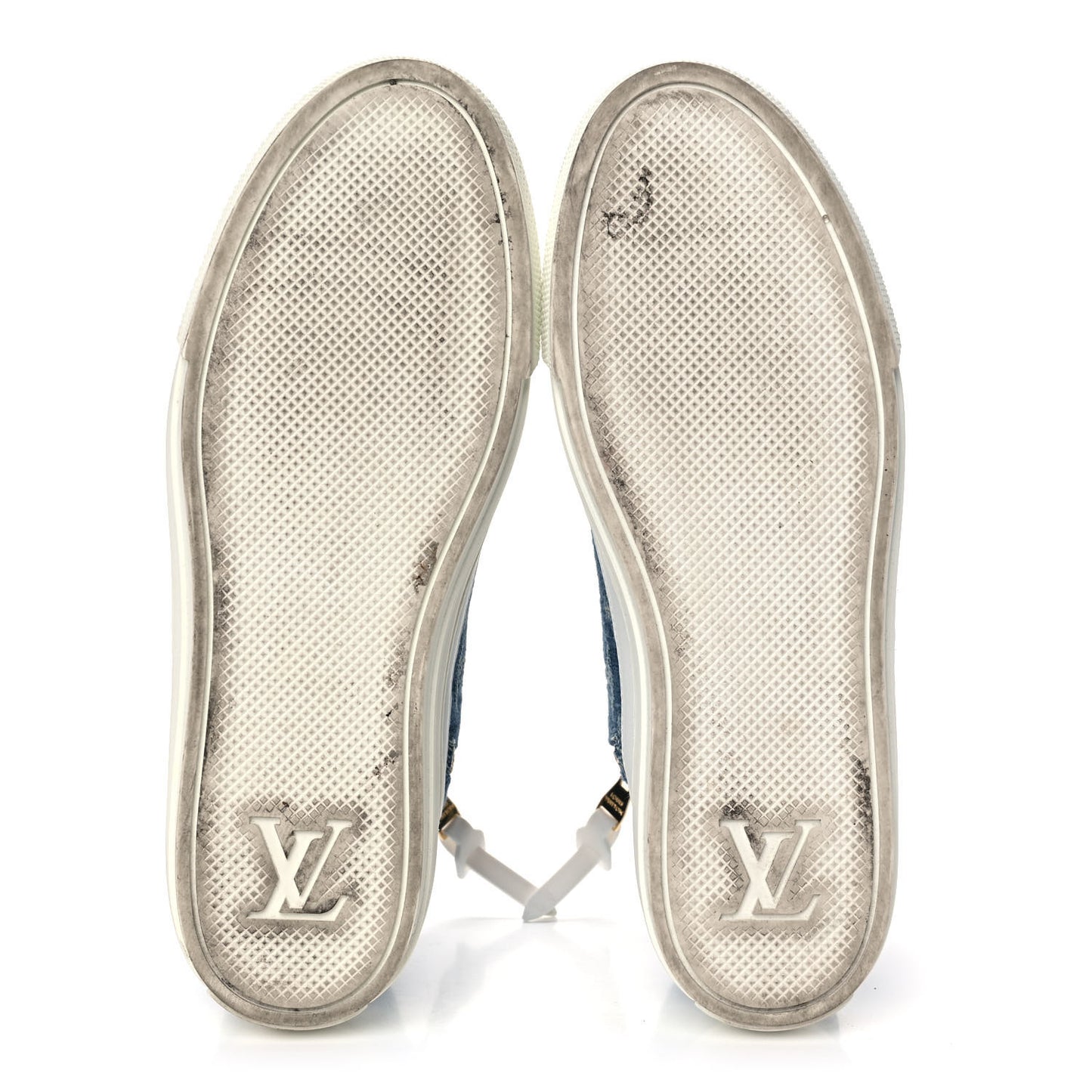 Denim Monogram Stellar Sneaker Boots 38 Bleu Jeans Blue