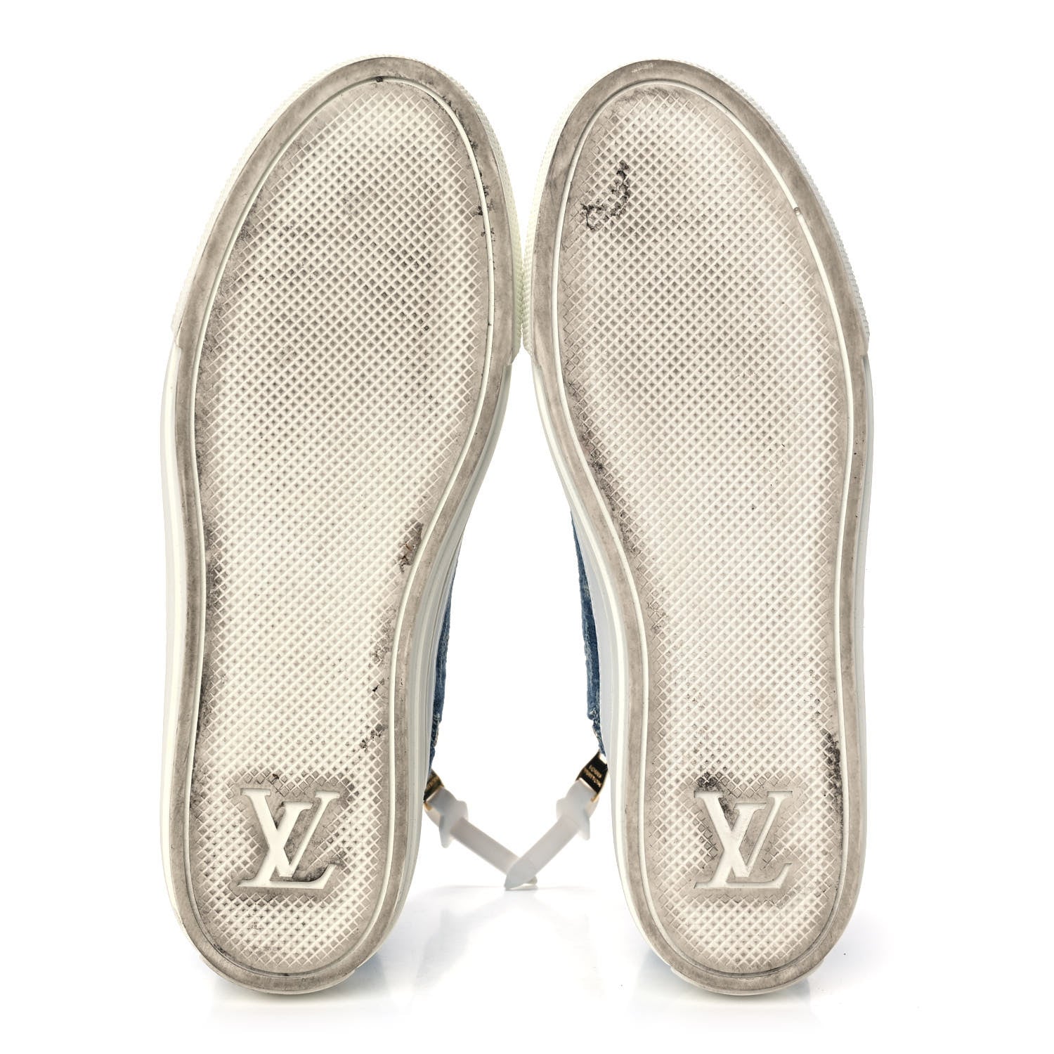 Louis Vuitton Denim Monogram Stellar Sneaker Boots 38 Bleu Jeans Blue 5 of 9