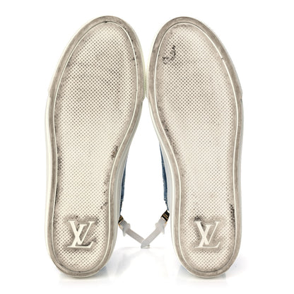 Louis Vuitton Denim Monogram Stellar Sneaker Boots 38 Bleu Jeans Blue 5 of 9
