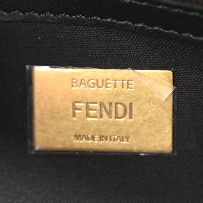 Fendi Nappa FF 1974 Embossed Baguette Black 6 of 9