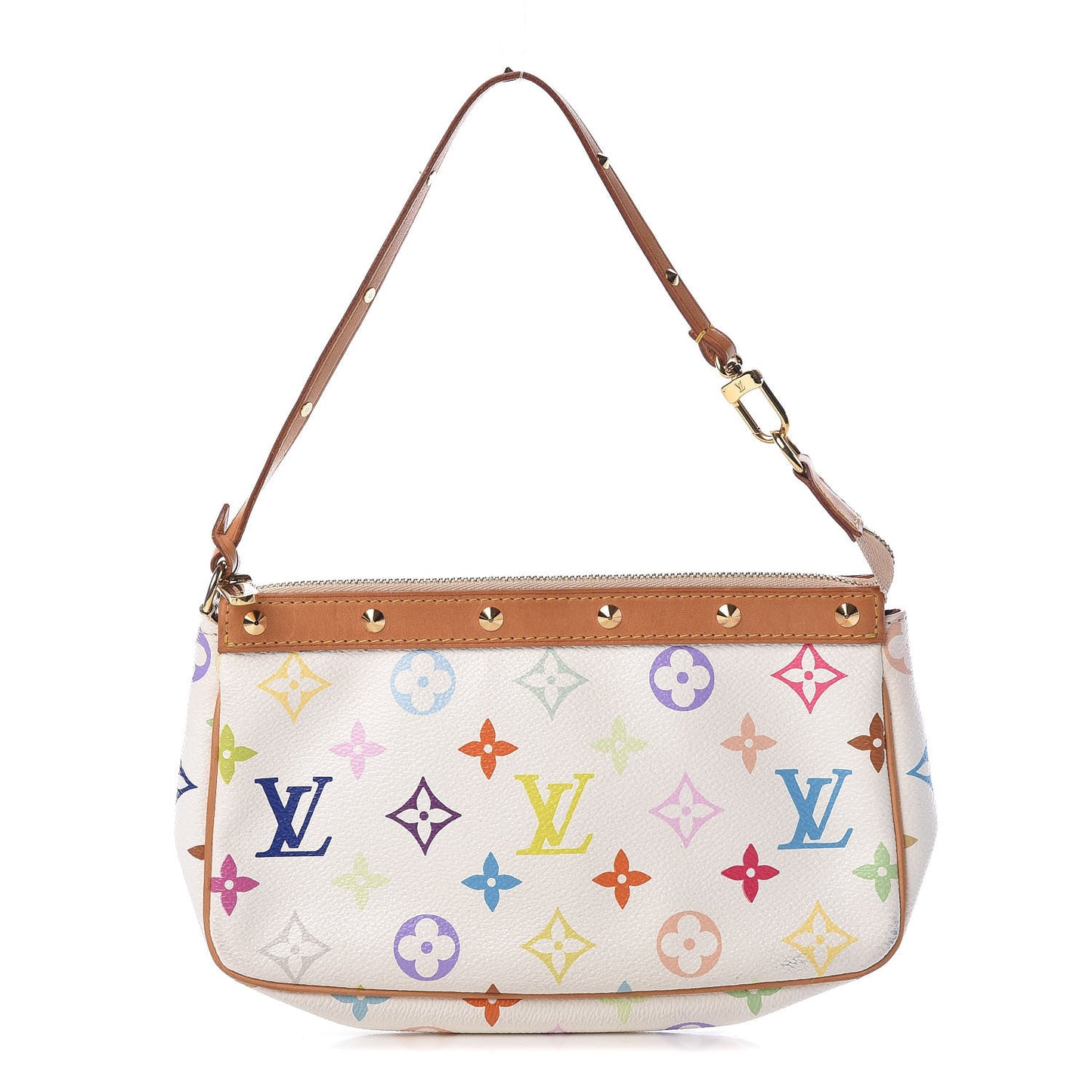 Monogram Multicolor Pochette Accessories White