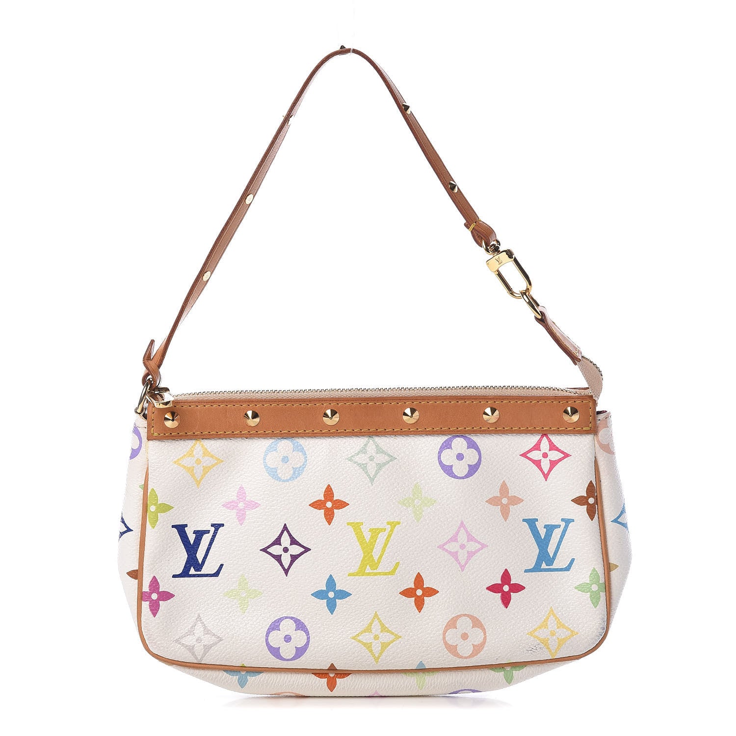 Louis Vuitton Monogram Multicolor Pochette Accessories White 1 of 14