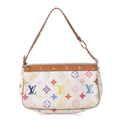 Louis Vuitton Monogram Multicolor Pochette Accessories White 1 of 14