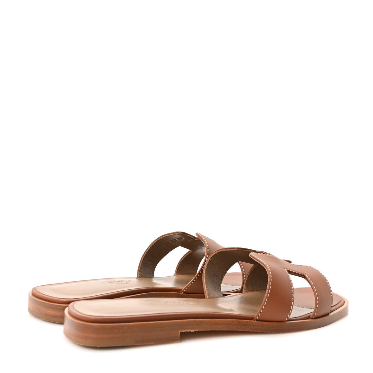 Box Calfskin Oran Sandals 35 Gold