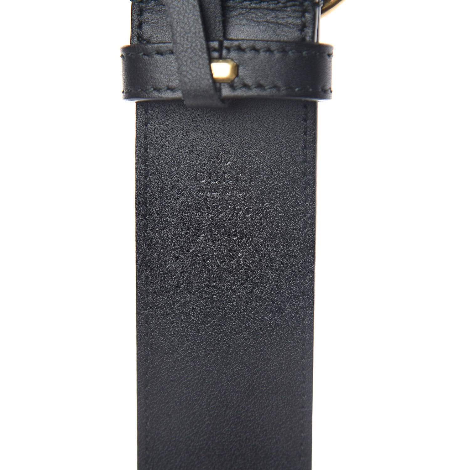 Gucci Calfskin Double G 40mm Belt 80 32 Black 4 of 6