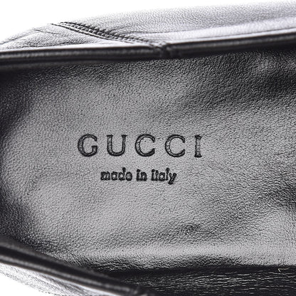 Gucci Lambskin Womens Brixton Horsebit Loafers 38 Black 9 of 13