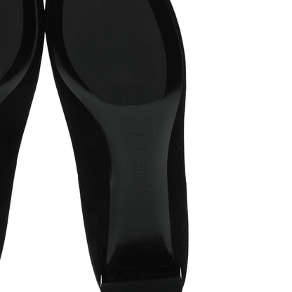 Louis Vuitton Suede Uniformes Pump 39 Black 6 of 8