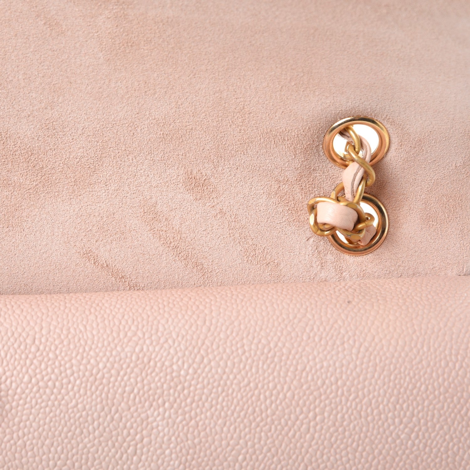 Chanel Grained Calfskin Medium Classic Pure Double Flap Nude 9 of 10