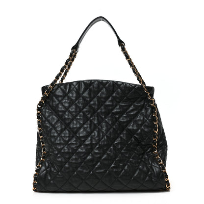 Chanel Calfskin Quilted Large Chain Me Hobo Black 1 of 9