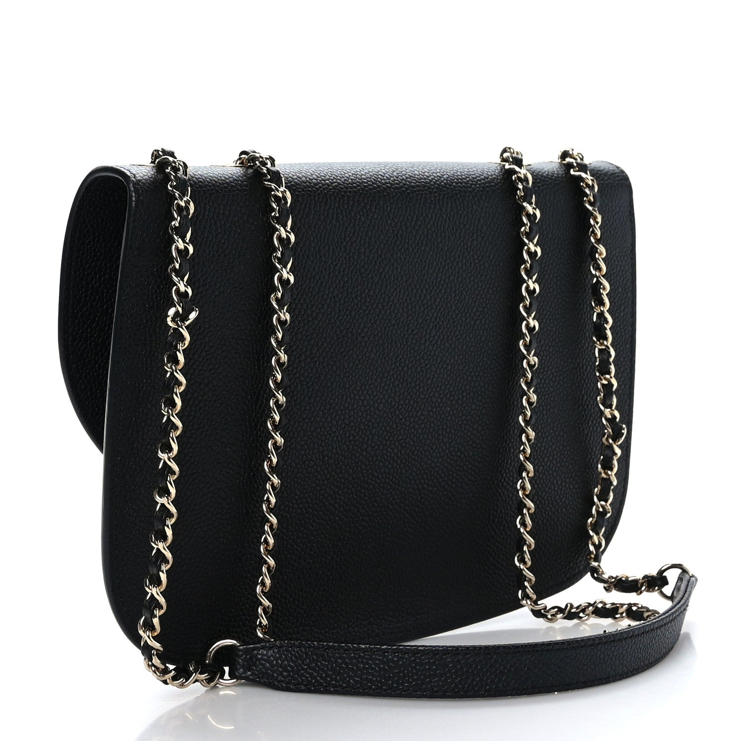 Chanel Caviar Mini Chain Flap Bag Black 3 of 9