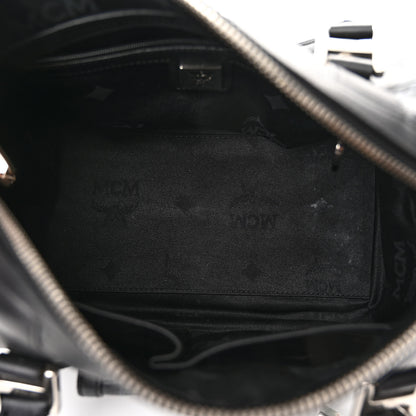 MCM Visetos Small Boston Bag Black 5 of 10
