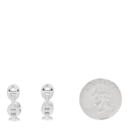 Hermes Sterling Silver Chaine D'Ancre Enchainee Climber Earrings 2 of 5