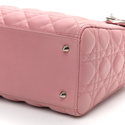 Christian Dior Lambskin Cannage Medium Lady Dior Rose Clair 9 of 10