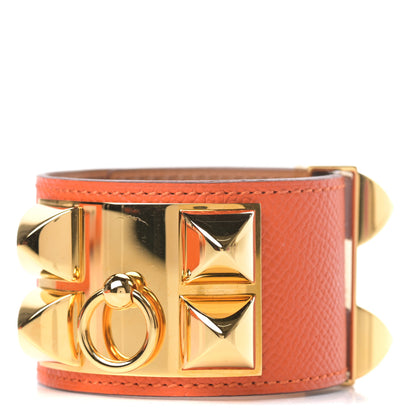 Hermes Epsom Collier de Chien CDC Bracelet S Orange 1 of 5
