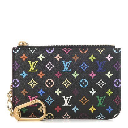 Louis Vuitton Monogram Multicolor Key Pouch Black Grenade 1 of 7