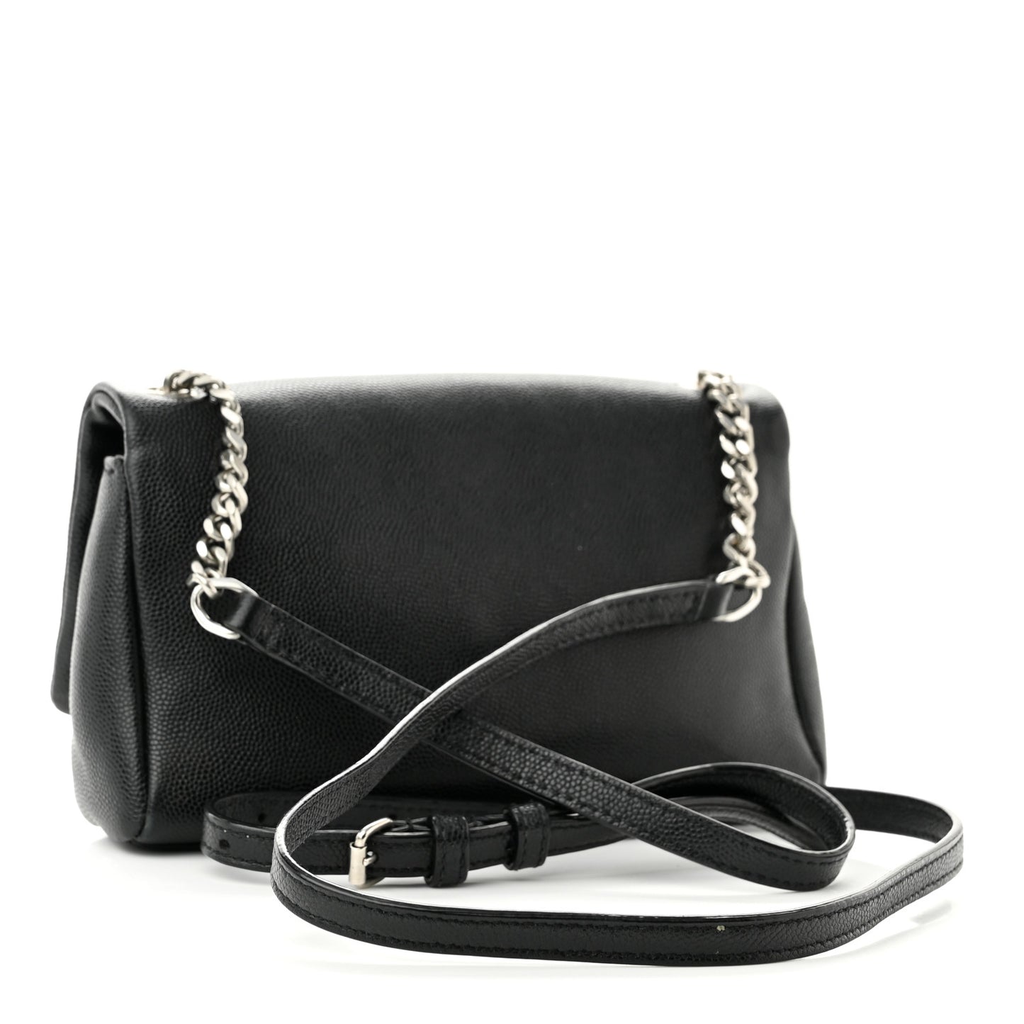 Grain De Poudre Monogram Toy West Hollywood Fold-Over Bag Black