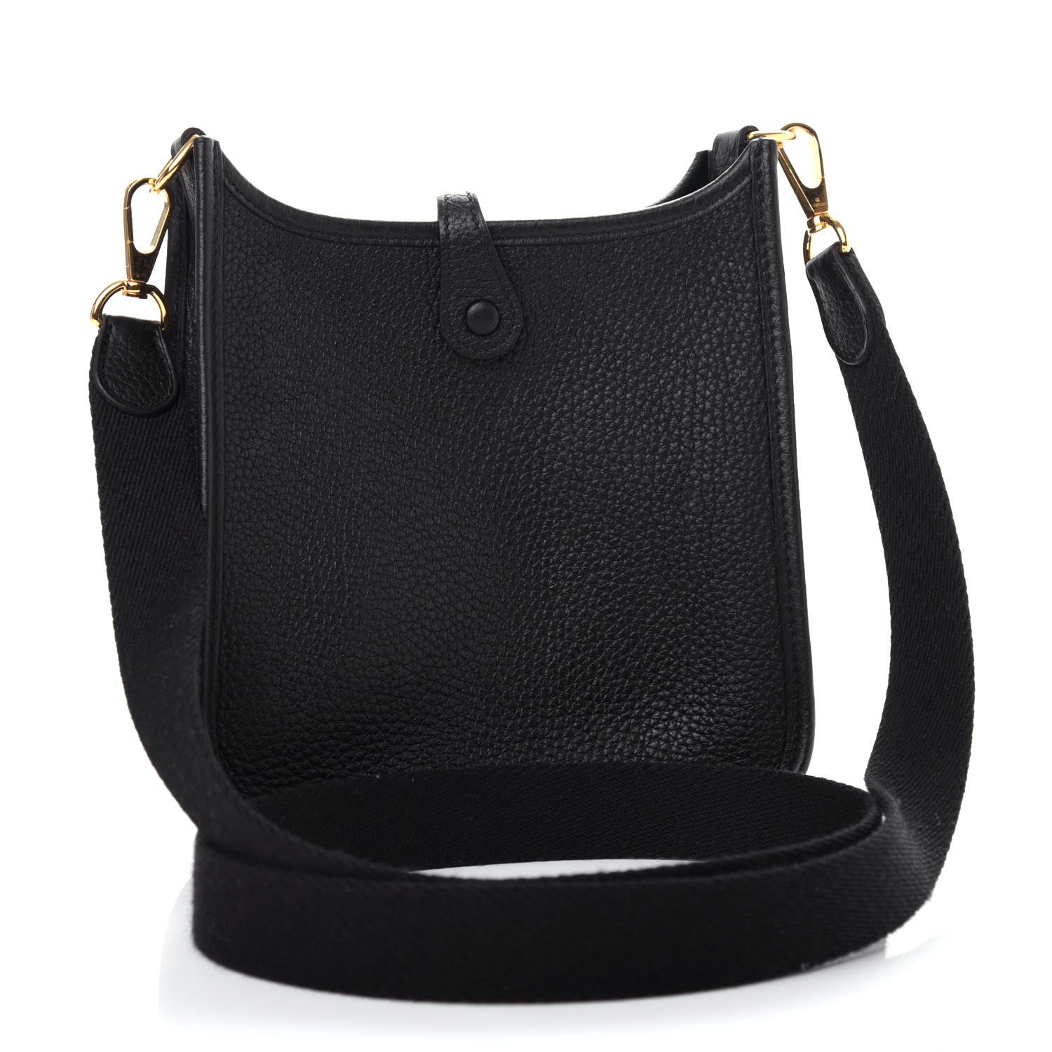 Hermes Taurillon Clemence Evelyne TPM Black 3 of 11