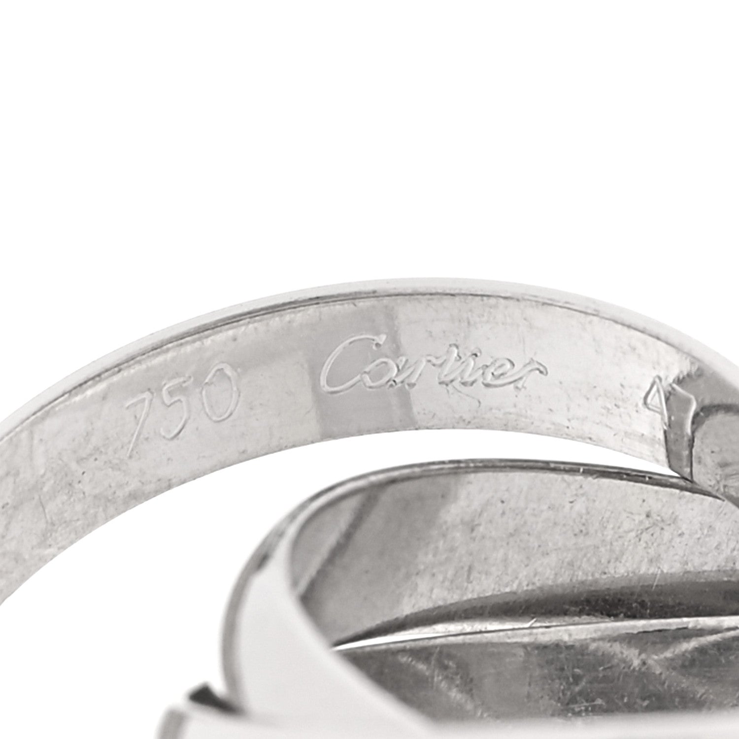 Cartier 18K White Gold Classic Trinity Ring 47 4 4 of 5