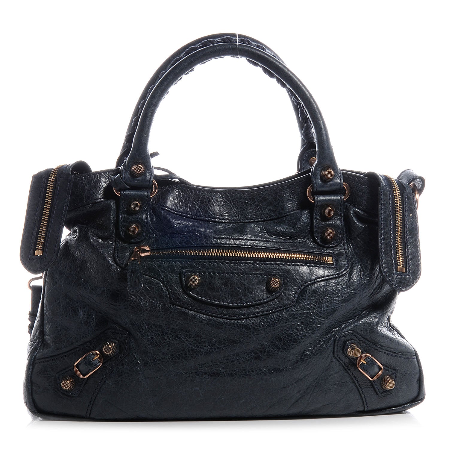 Balenciaga Agneau Giant 12 Rose Gold Hardware Town Dark Night 1 of 8