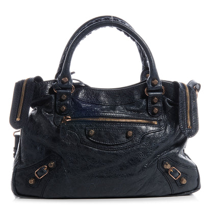 Balenciaga Agneau Giant 12 Rose Gold Hardware Town Dark Night 1 of 8