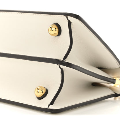 Fendi Shiny Nappa Petite Peekaboo I SEE U Satchel White 11 of 13
