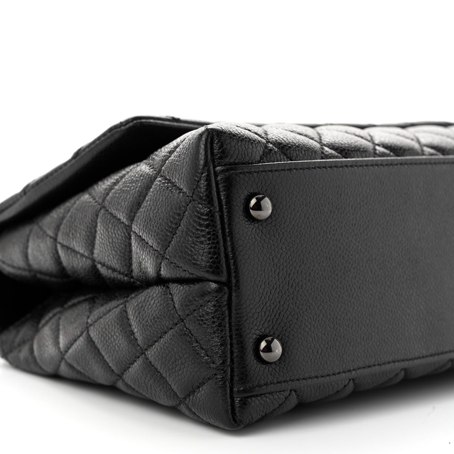 Chanel Caviar Quilted Small Coco Handle Flap So Black 9 of 11