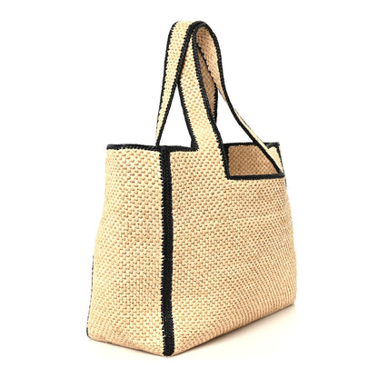Loewe Raffia Large Paula's Ibiza Logo Tote Natural Tan 2 of 8