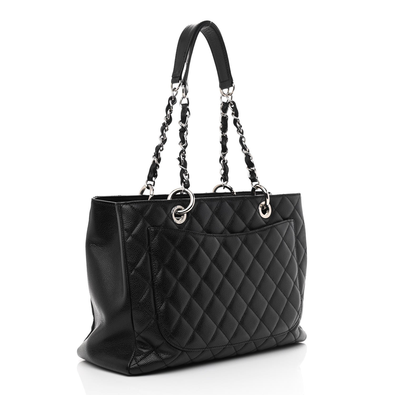 Chanel Caviar Quilted Grand Shopping Tote GST Black 3 of 13