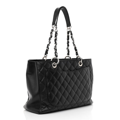 Chanel Caviar Quilted Grand Shopping Tote GST Black 3 of 13
