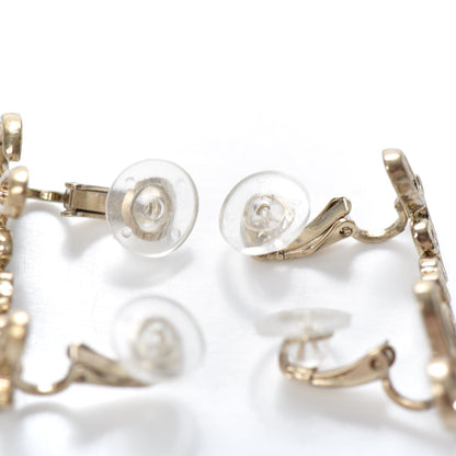 Chanel Metal CC Turnlock Climber Clip On Earrings Gold 3 of 4