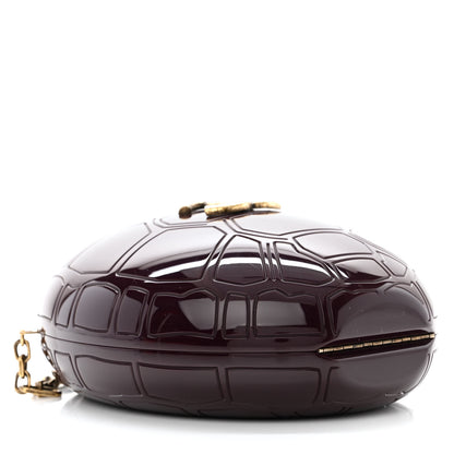 Chanel Plexiglass Shell CC Round Minaudiere Clutch Purple 4 of 10
