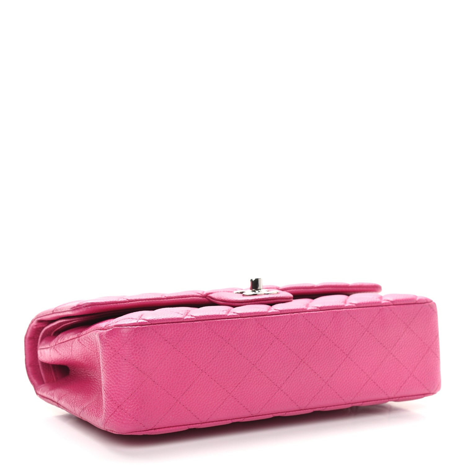 Chanel Caviar Quilted Medium Double Flap Dark Pink 4 of 14