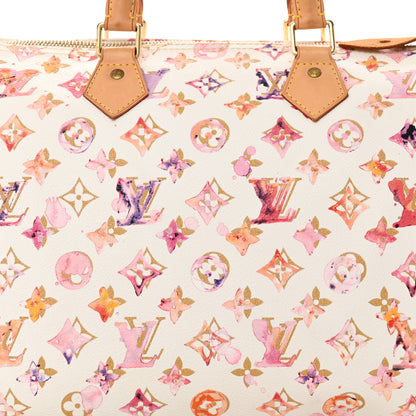 Louis Vuitton Watercolor Aquarelle Speedy 35 White 6 of 12