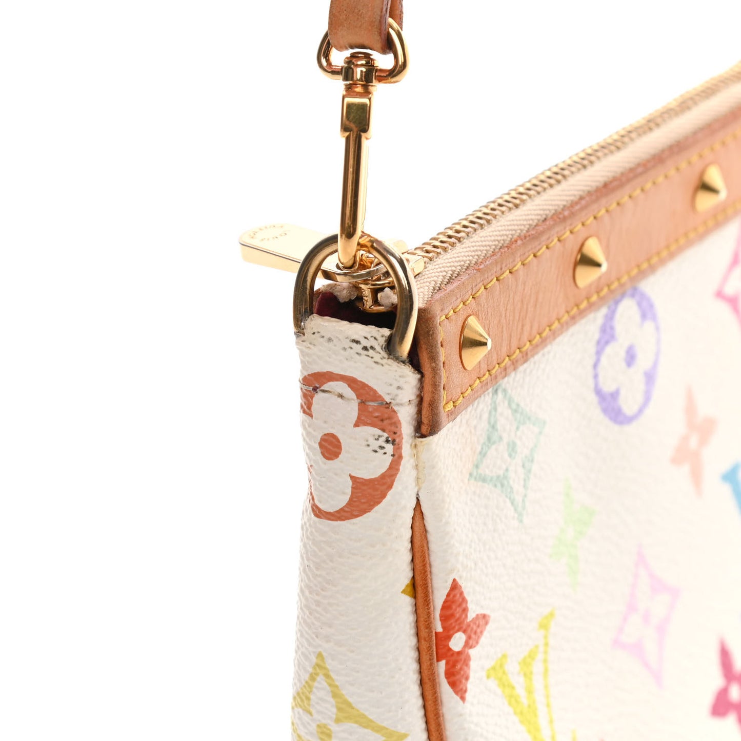 Monogram Multicolor Pochette Accessories White