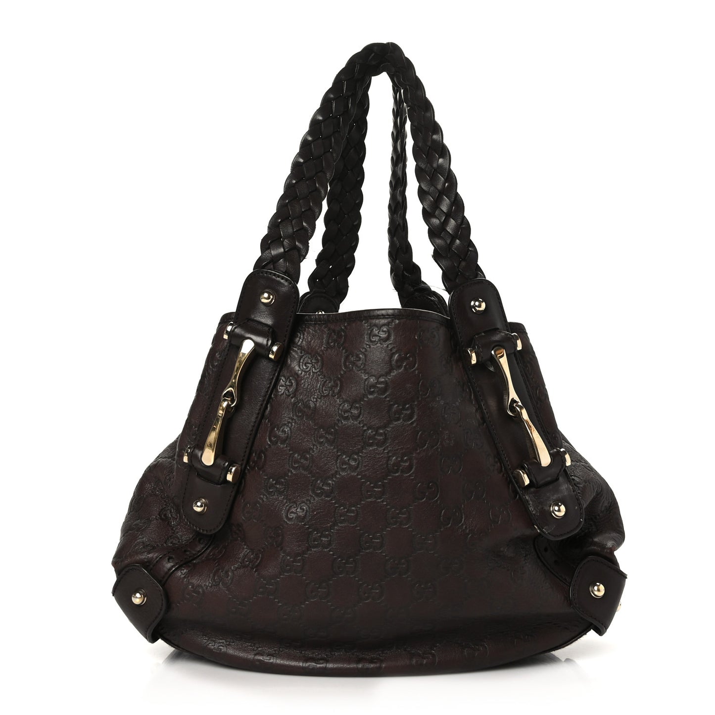 Guccissima Small Pelham Shoulder Bag Chocolate