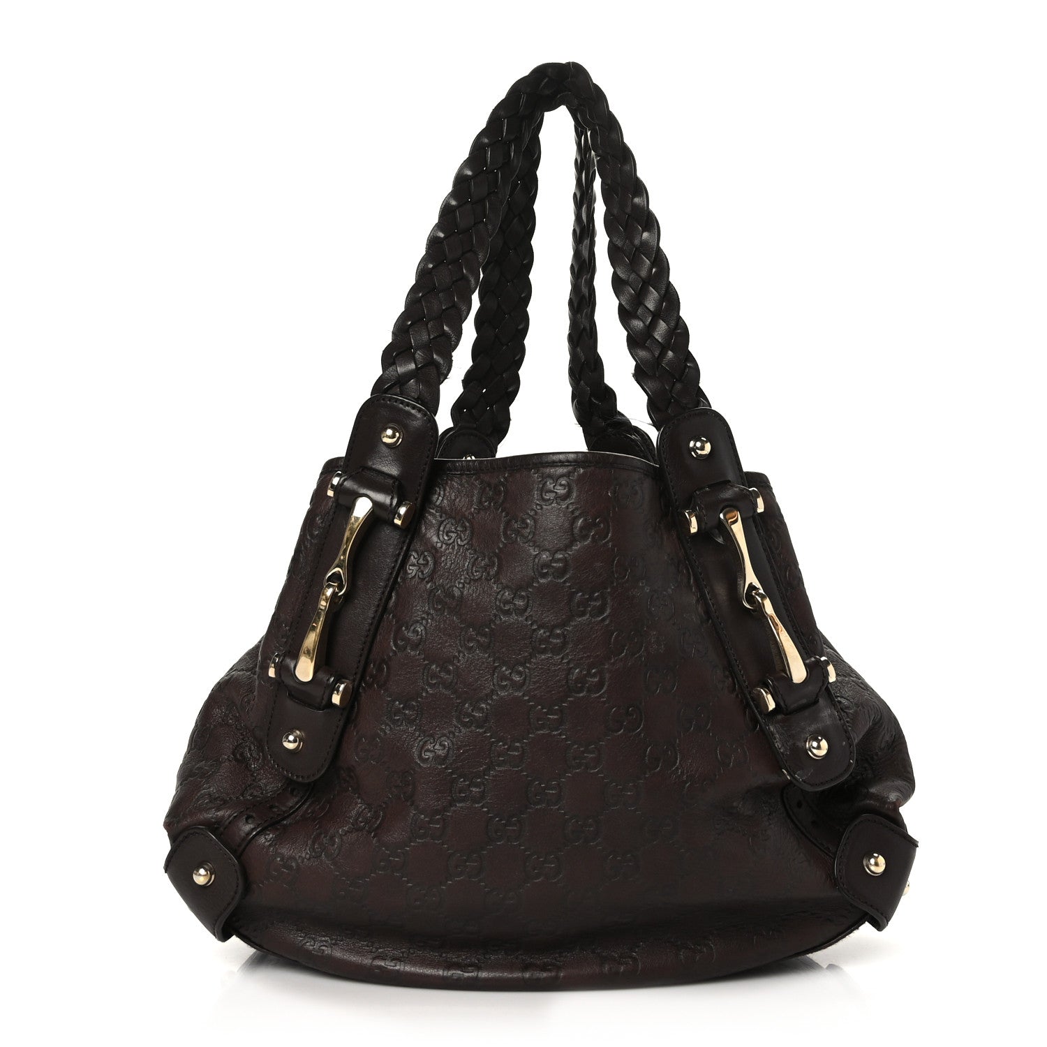 Gucci Guccissima Small Pelham Shoulder Bag Chocolate 1 of 11