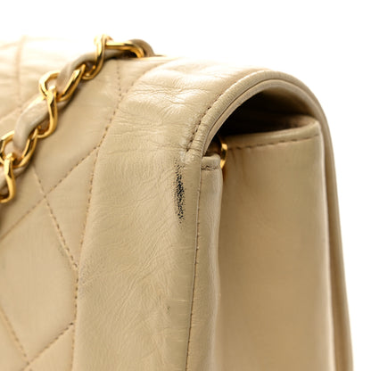 Chanel Lambskin Quilted Medium Single Flap Beige 14 of 14