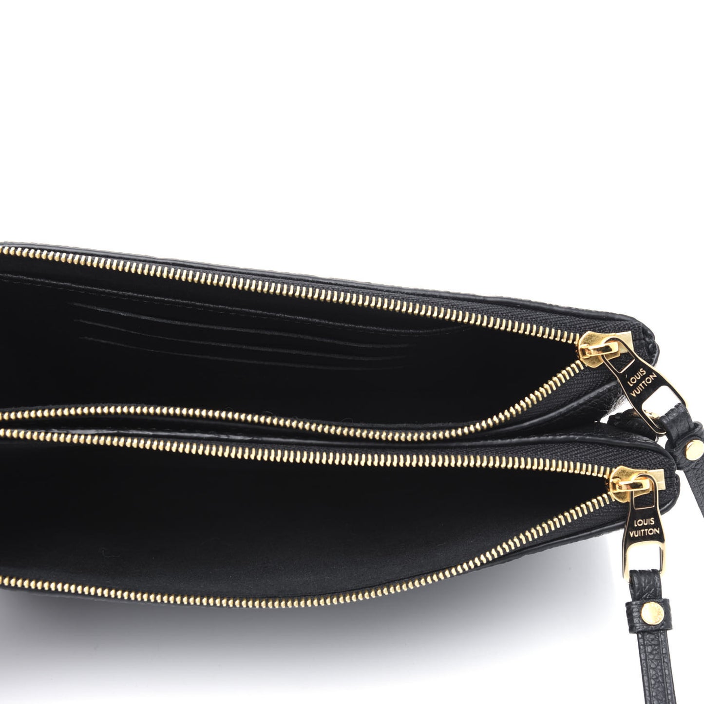 Empreinte Double Zip Pochette Black