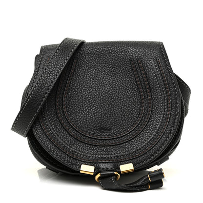 Chloe Calfskin Mini Marcie Round Crossbody Bag Black 1 of 13