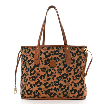 MCM Visetos Medium Reversible Shopping Tote Cognac Brown 5 of 17