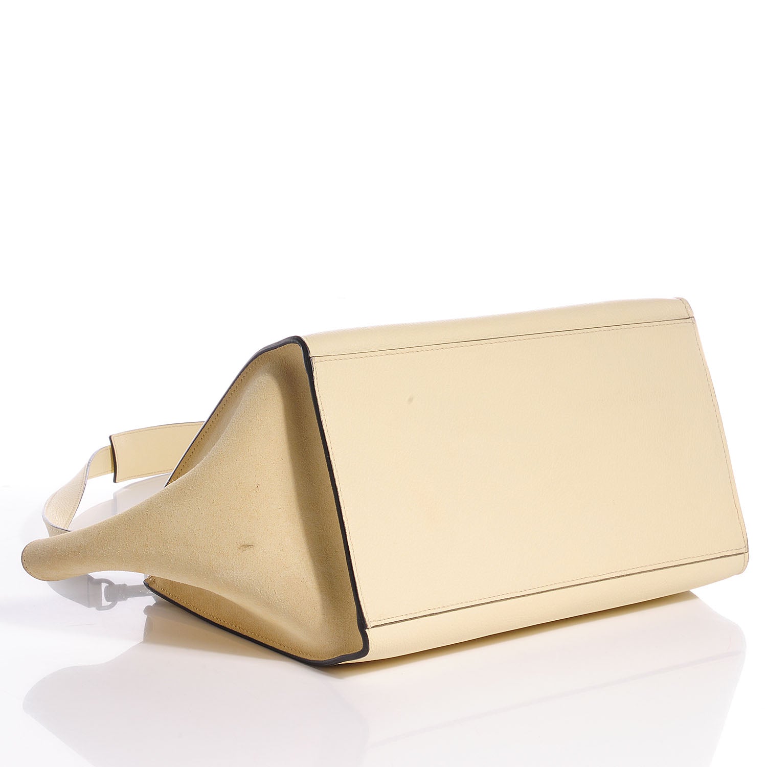 Celine Drummed Leather Suede Medium Trapeze Butter 5 of 9