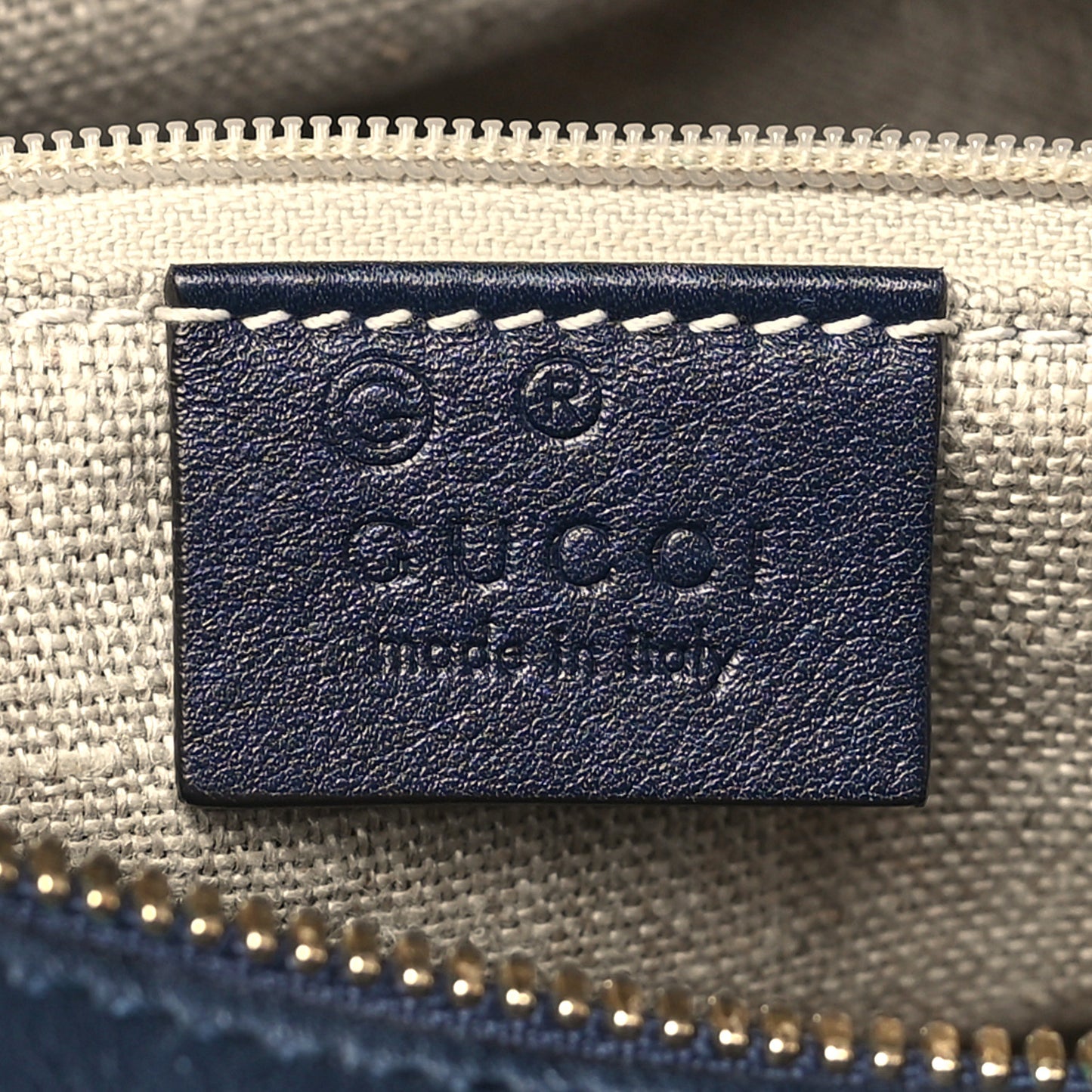 Microguccissima Medium Crossbody Bag Blue