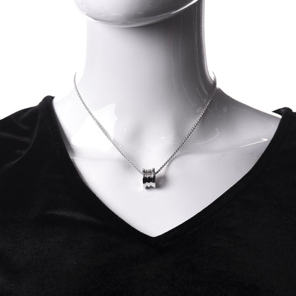 Bulgari 18K White Gold B.Zero1 Pendant Necklace 3 of 6