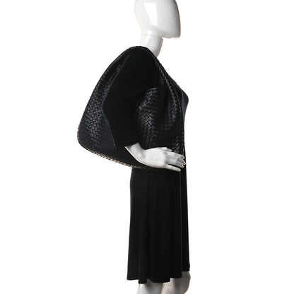 Bottega Veneta Nappa Intrecciato Studded Large Veneta Hobo Black 2 of 10