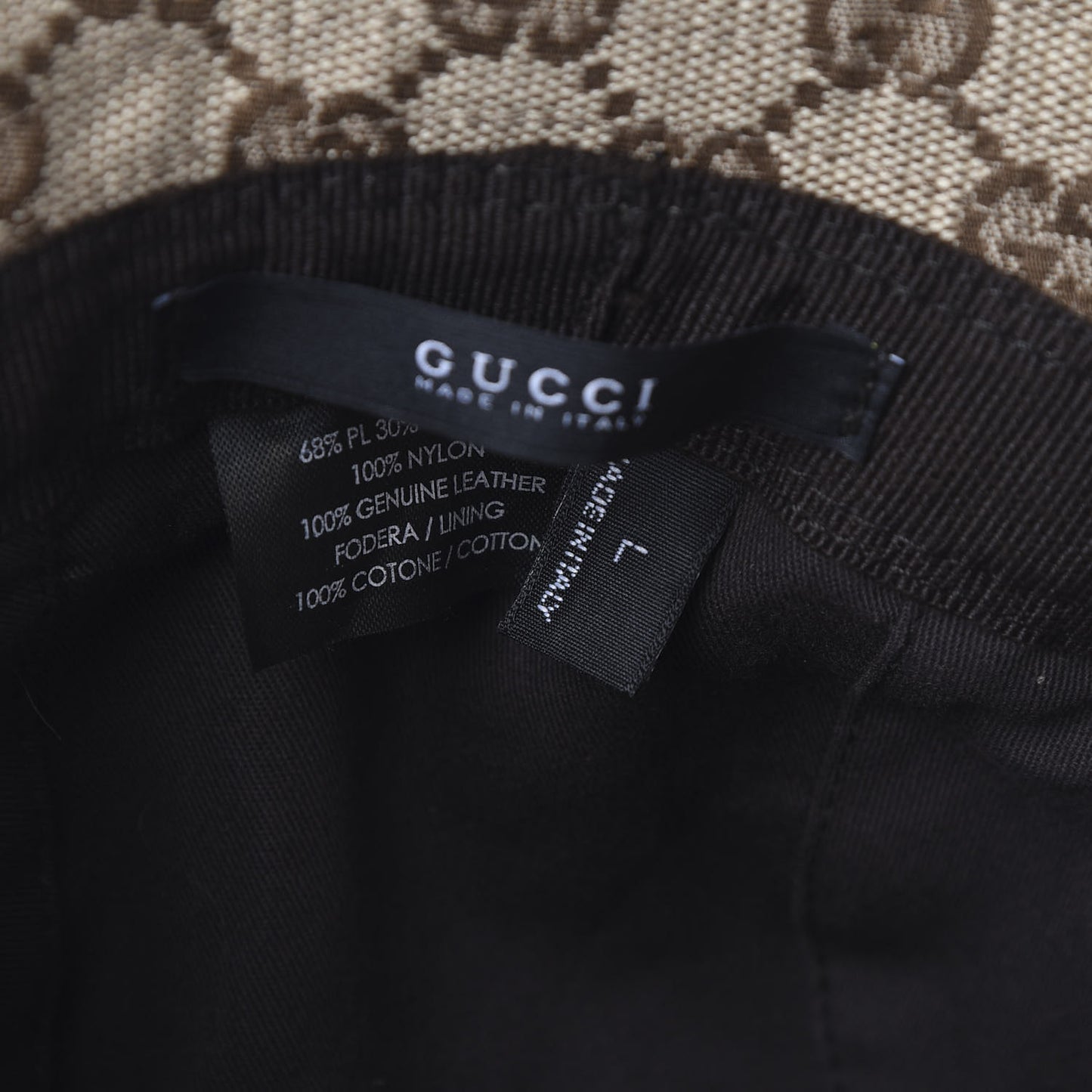 Monogram Web Bucket Hat L Brown
