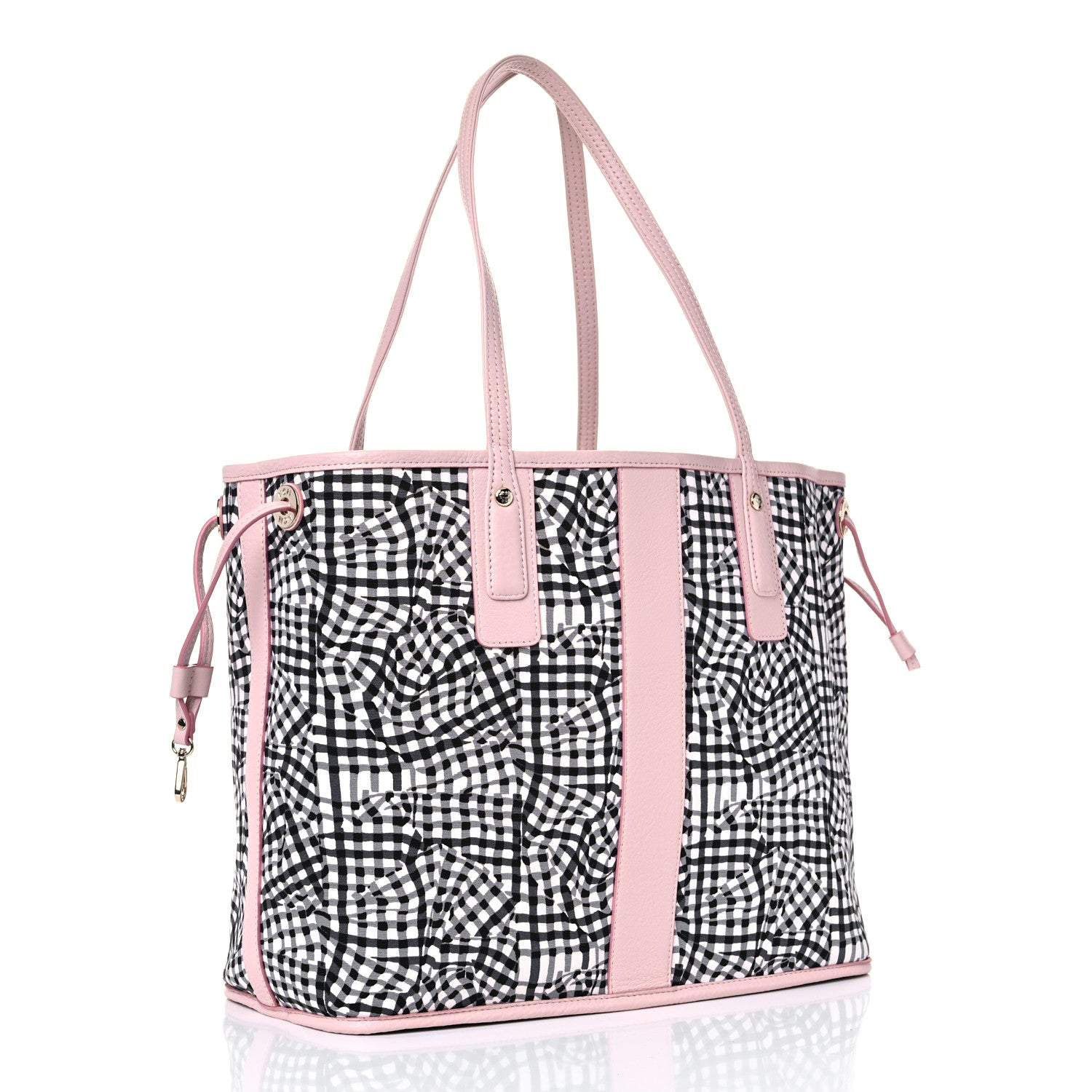 MCM Visetos Medium Liz Reversible Shopper Tote Powder Pink 10 of 13