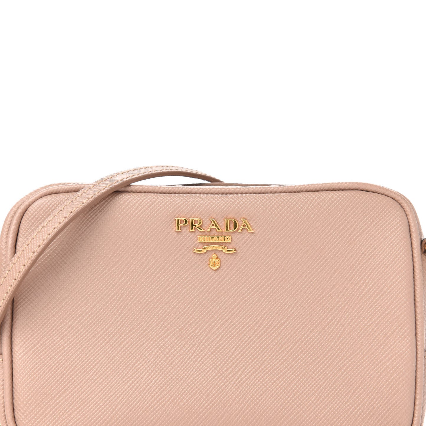 Saffiano Mini Camera Crossbody Cammeo