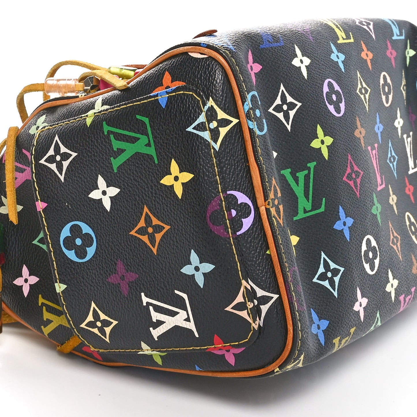 Monogram Multicolor Fringe Speedy 25 Black