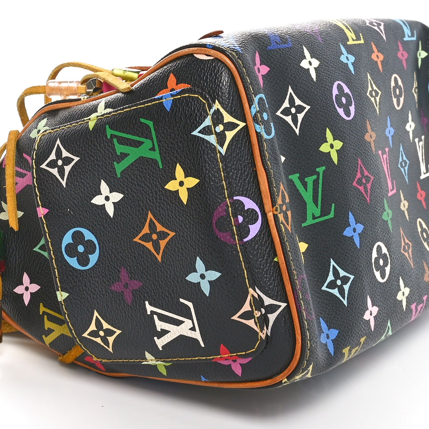 Louis Vuitton Monogram Multicolor Fringe Speedy 25 Black 8 of 11