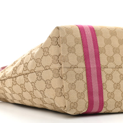 Gucci Monogram Medium Jolicoeur Tote Pink 8 of 13